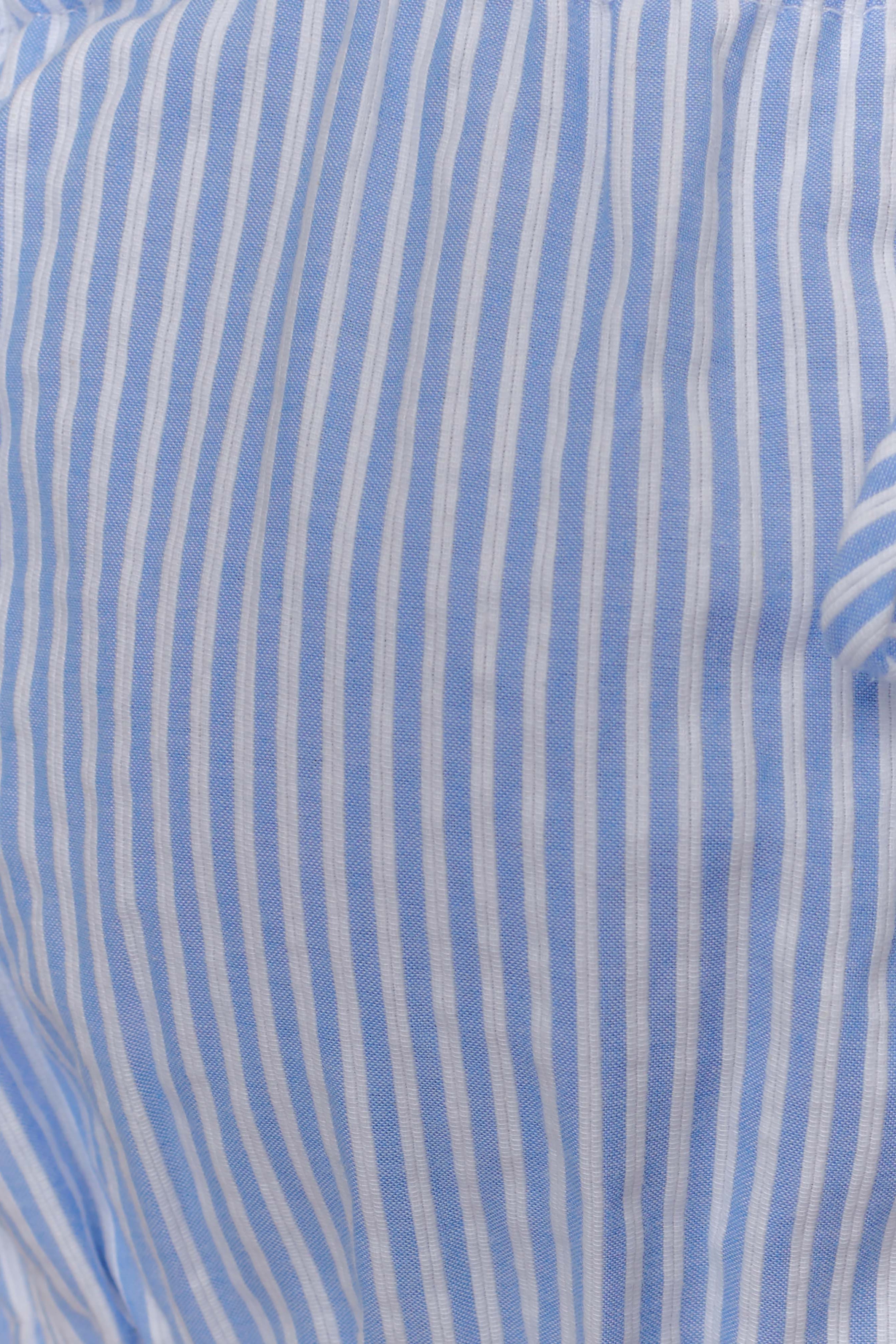 Pinstripe Sleeveless Crop Top