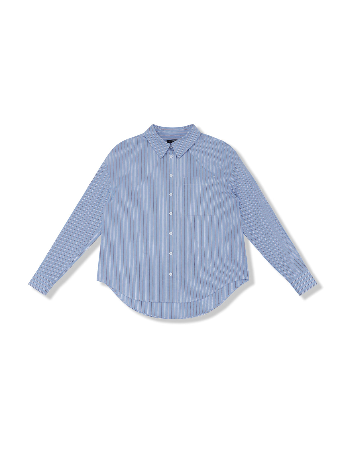 ASOBIO Blue Striped Long-Sleeve Shirt
