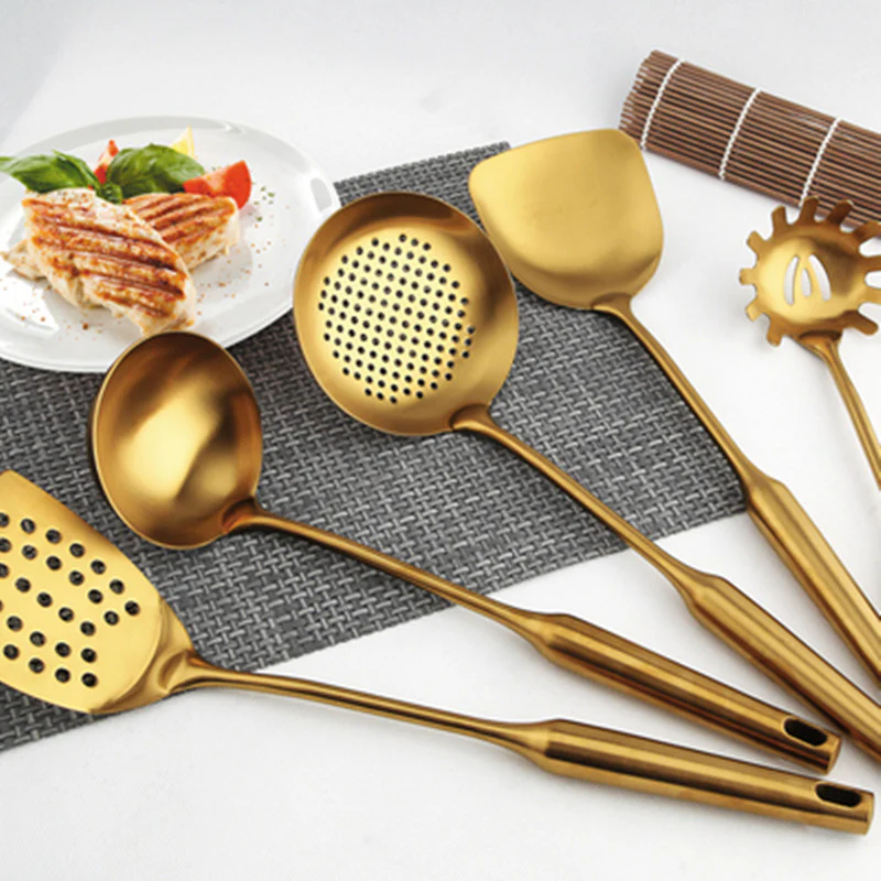Golden Kitchen Utensil Set