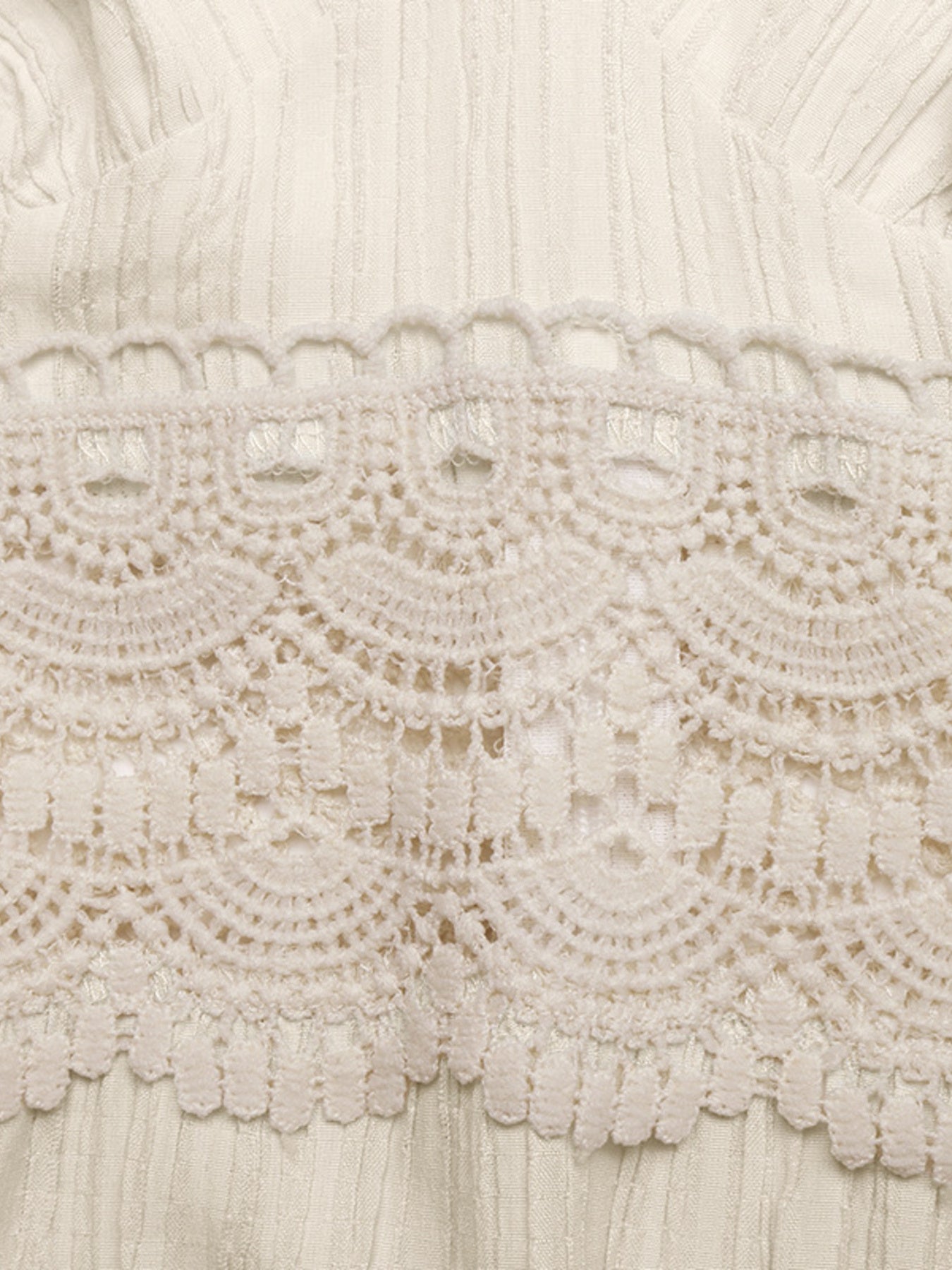 Lace Trim V-Neck Maxi Dress