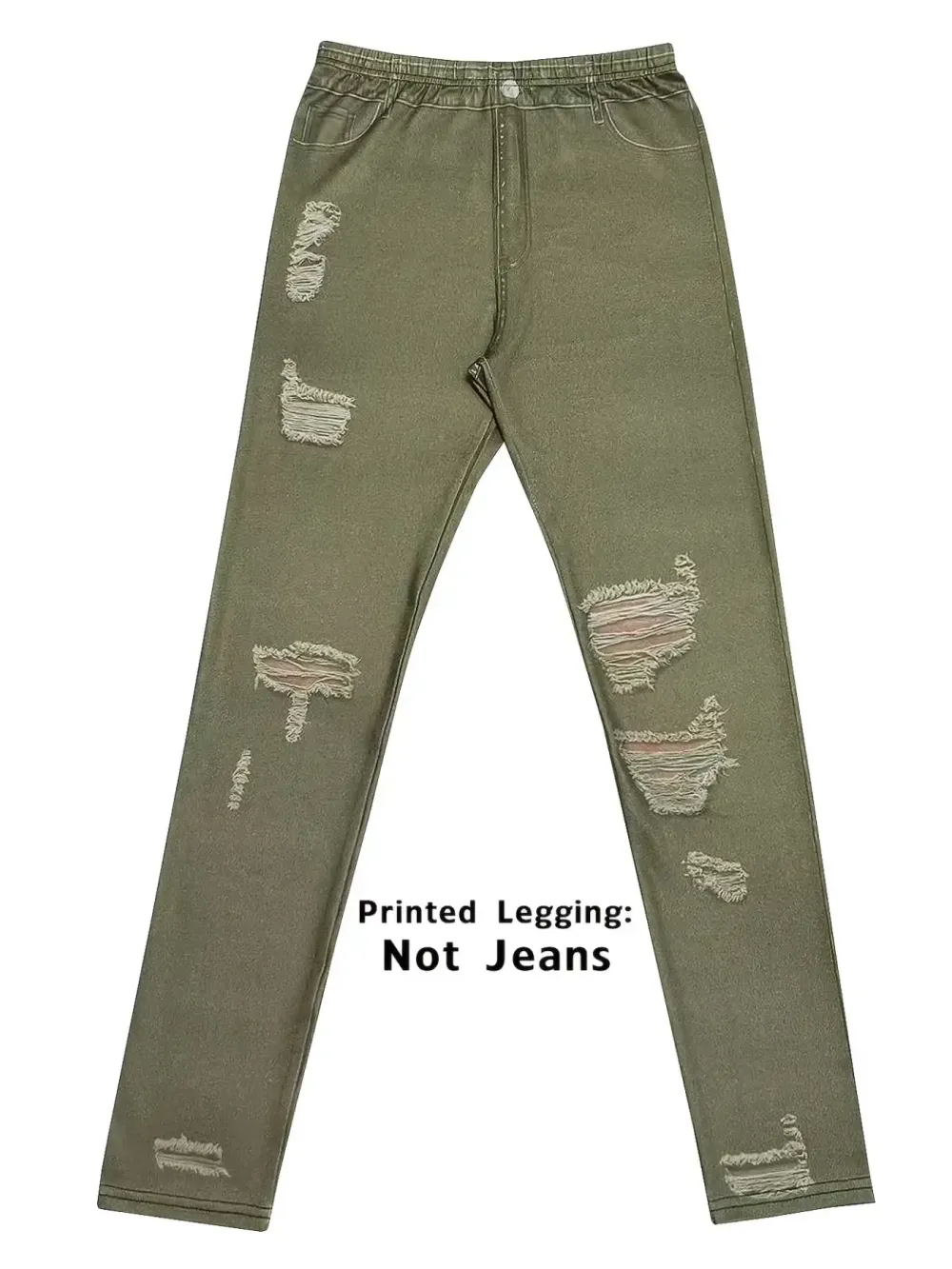 Women's Printed Leggings Non-Denim Fashion Bottoms, Casual Streetwear Pants for Daily Wear & Party