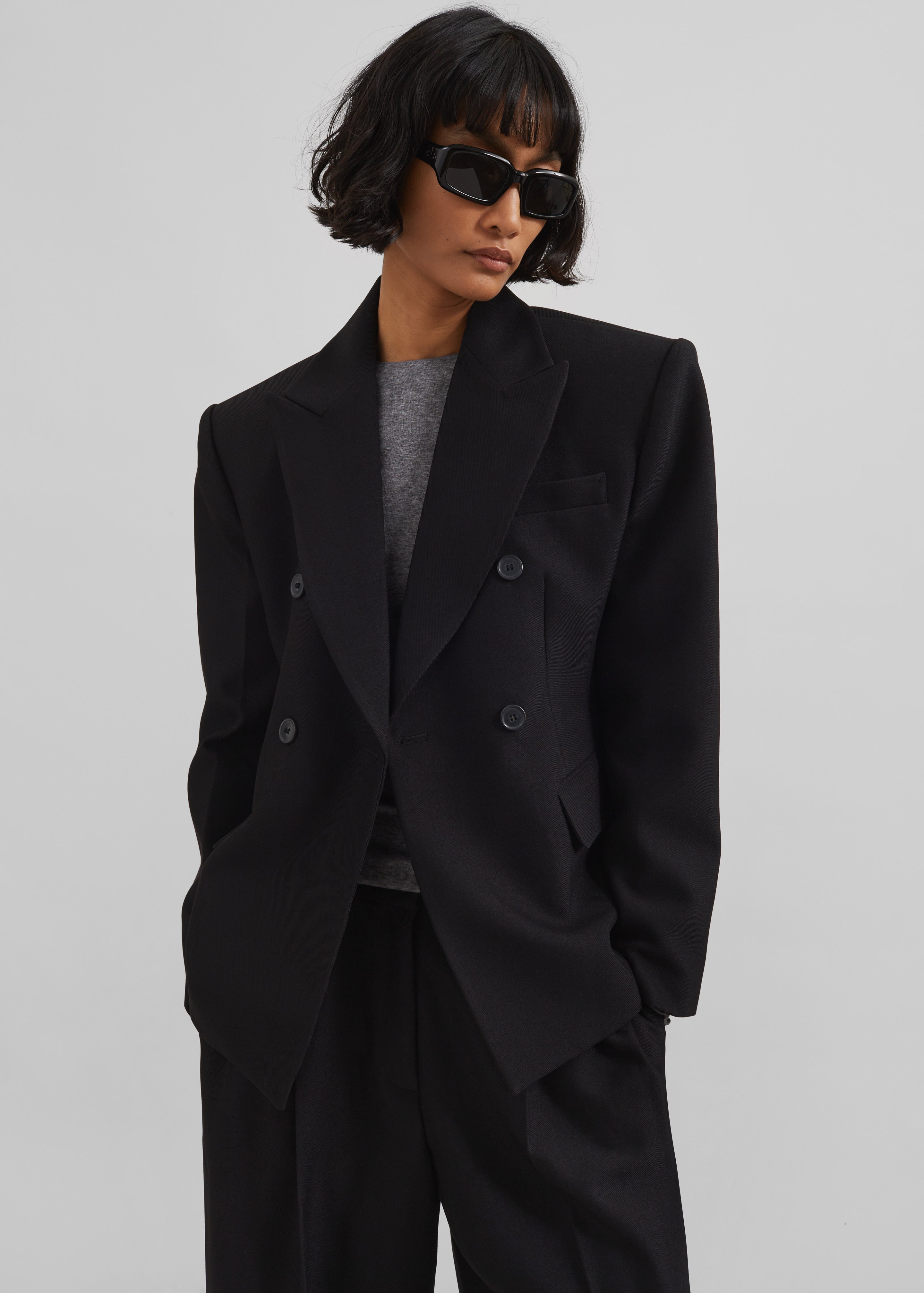 Doyer Cinched Blazer - Black