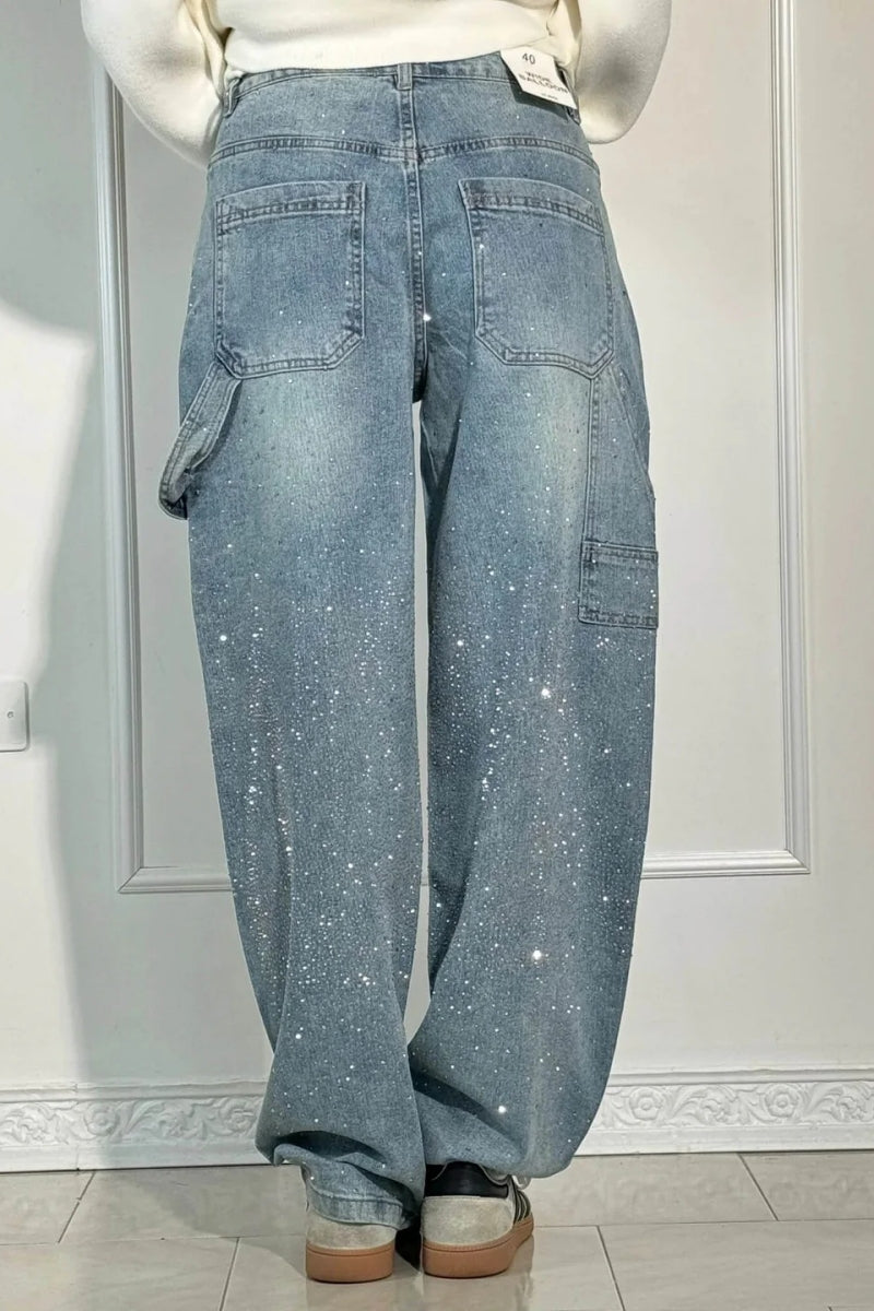 Balloon Carpenter Shine Denim Jeans