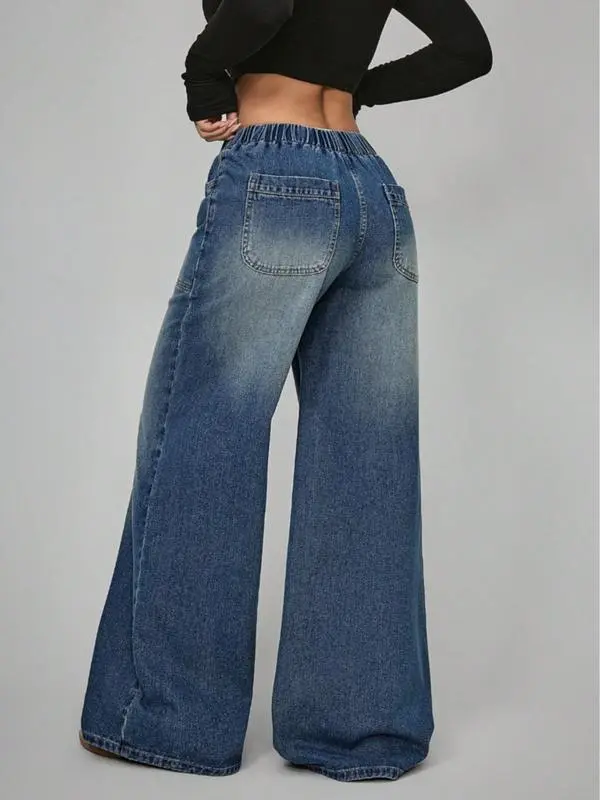 Women's High Waist Loose-Fit Denim Jeans