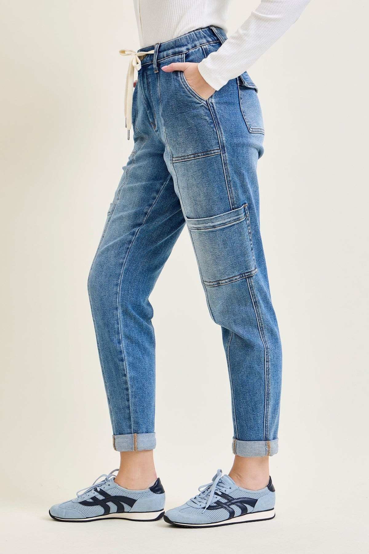 Darlene High Rise Cuffed Cargo Jogger