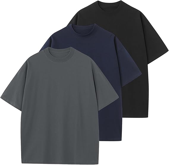 Men’s Oversized Cotton Crewneck T-Shirt (Unisex Fit)