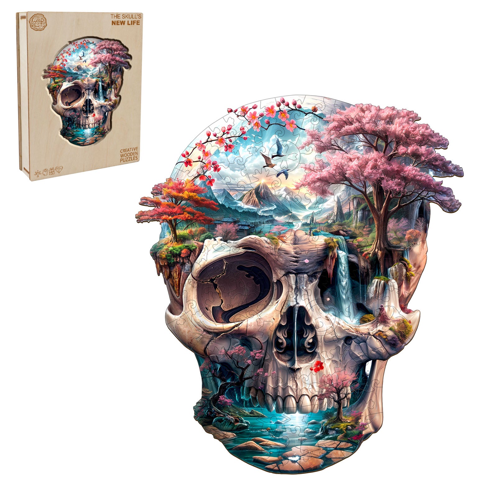 The Skull's New Life Wooden Jigsaw Puzzle