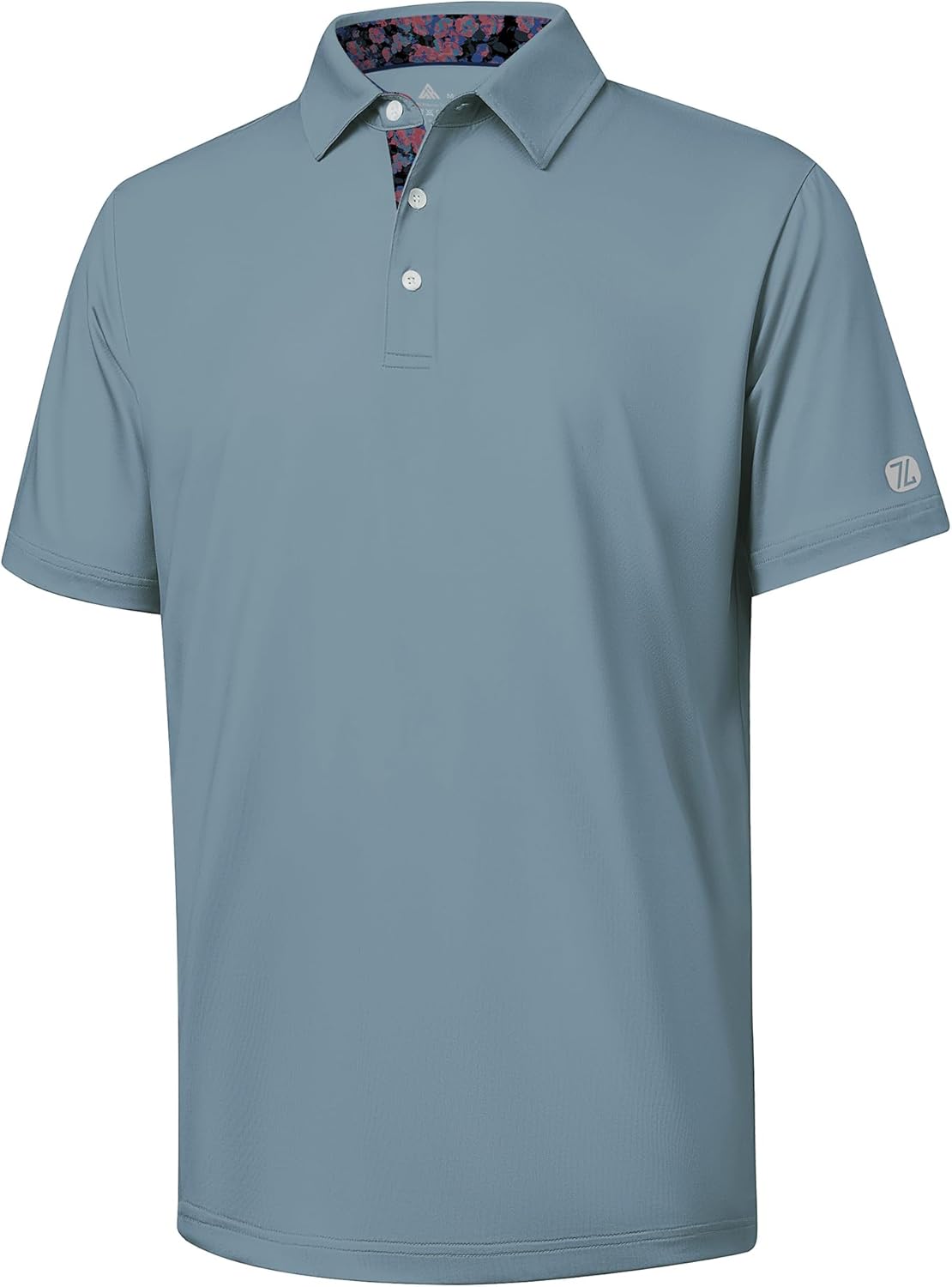 Golf Shirts for Men Short Sleeve Moisture Wicking Solid Performance Designed Print Collared Casual Polo Shirt