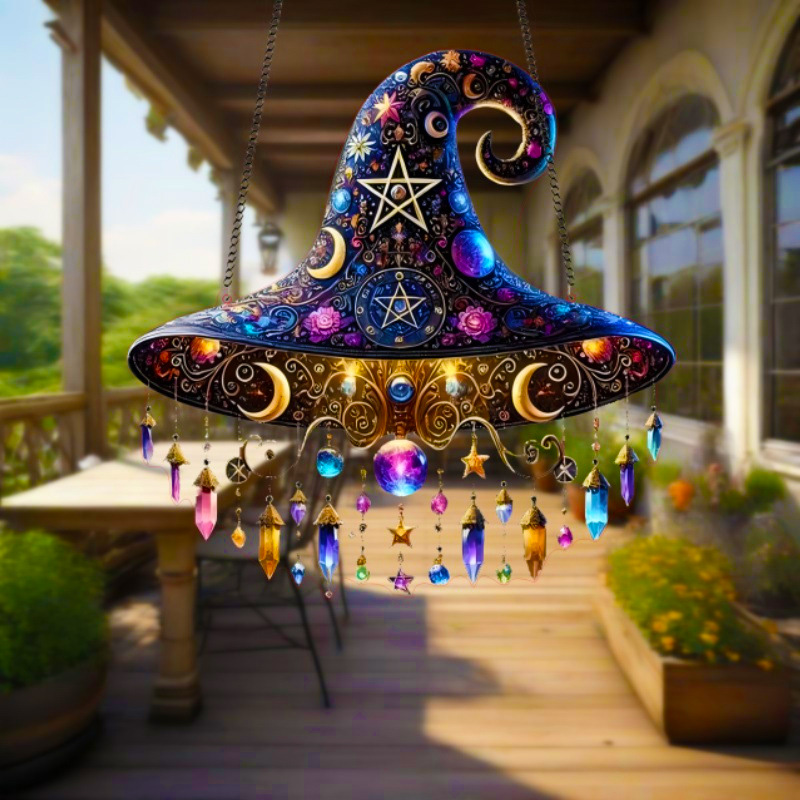 Moonlight Witch Window Hanging Sun Catcher Decor