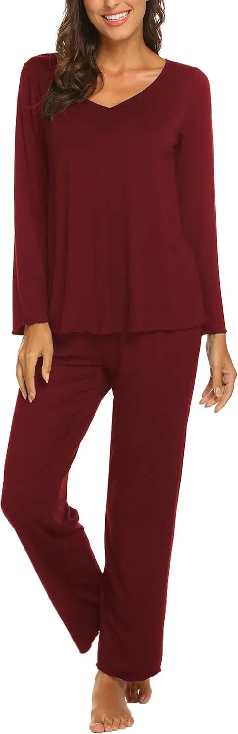 Womens Pajama Sets 2 Piece Lounge Set Fall Winter Pajamas
