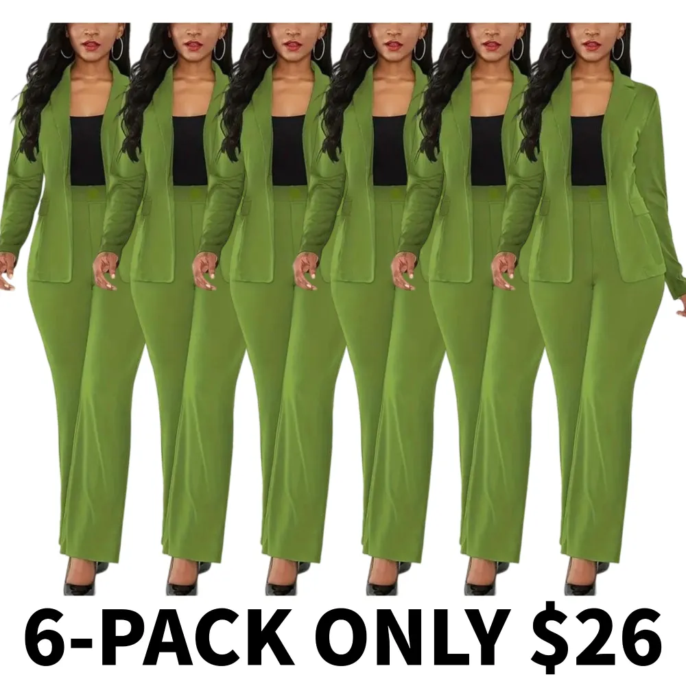 Women's solid color two-piece set