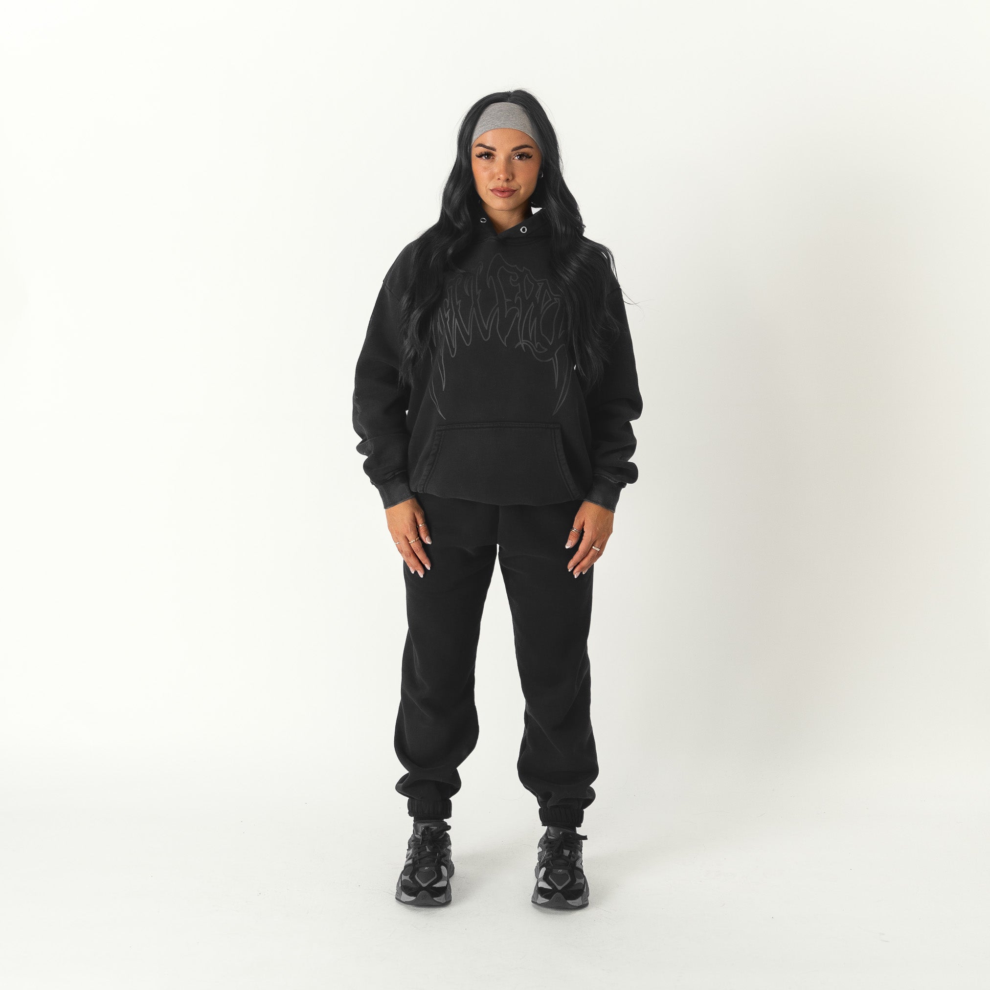 KILL CREW OVERSIZED LUX HOODIE - BLACKOUT