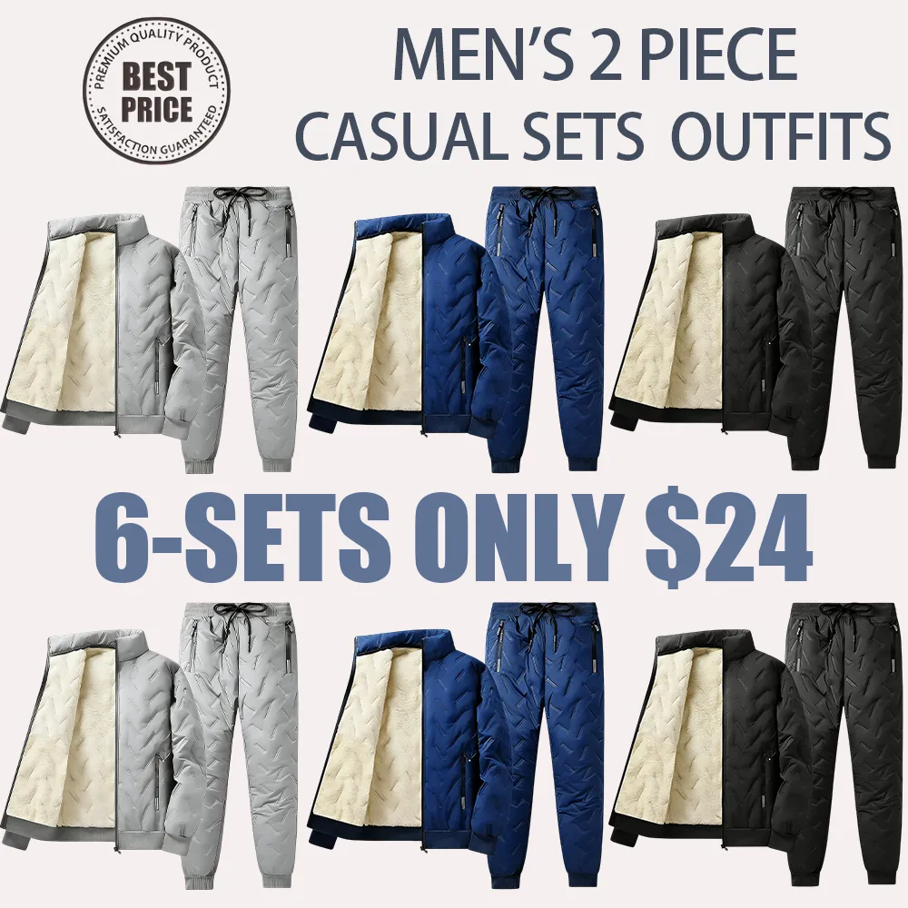 Fleece-Lined Winter Jacket-Pants Set