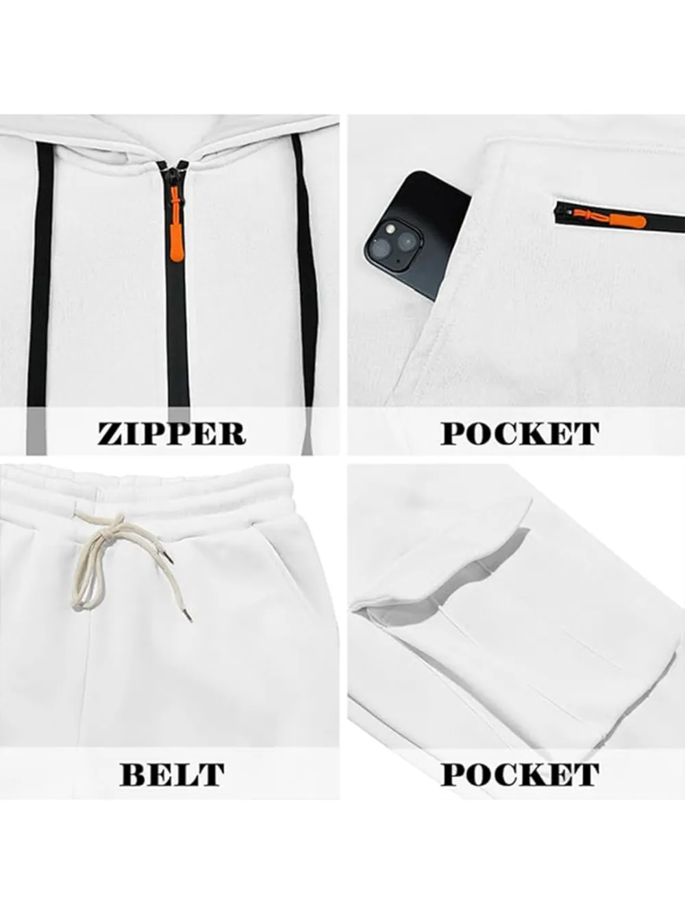 Men's winter wool-lined casual suit (loose fit version)