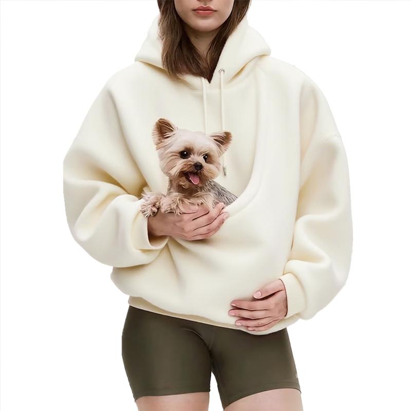 Cozy Pet Carrier Hoodie – Ultra Soft Kangaroo Pocket Sweatshirt
