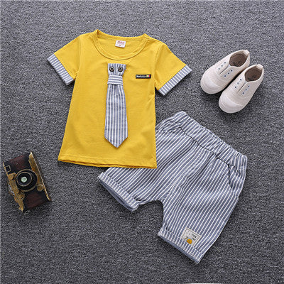 Summer Cartoon Baby Boy Clothes Set