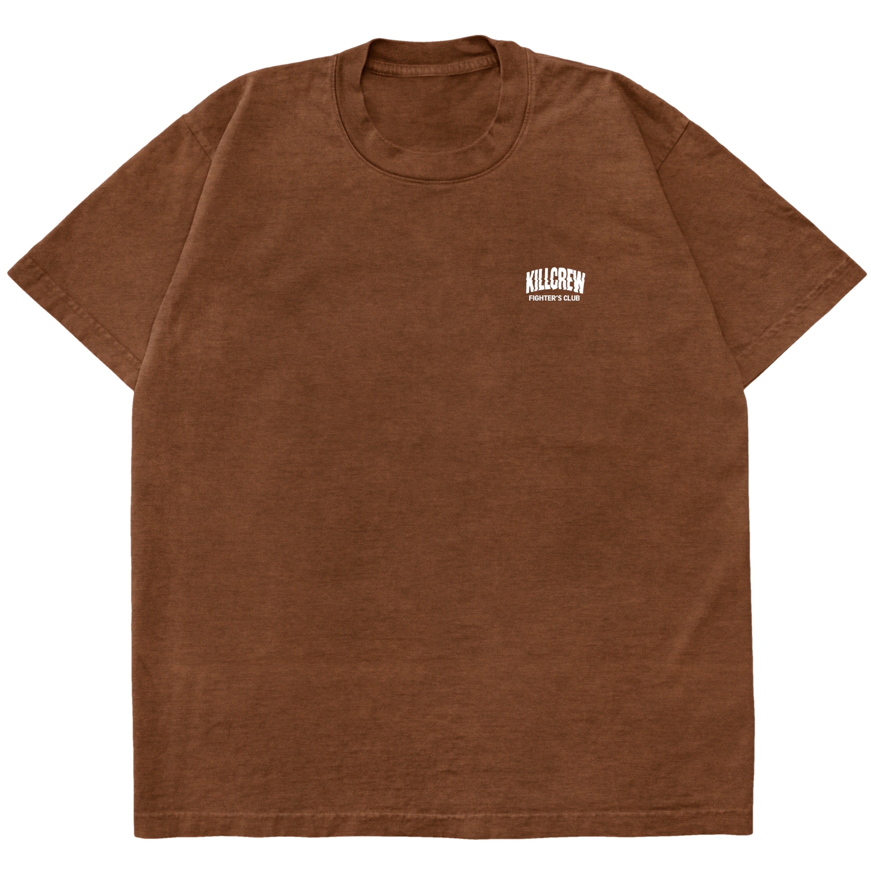 RELAXED FIT RIGOROUS TRAINING T-SHIRT - BROWN / WHITE