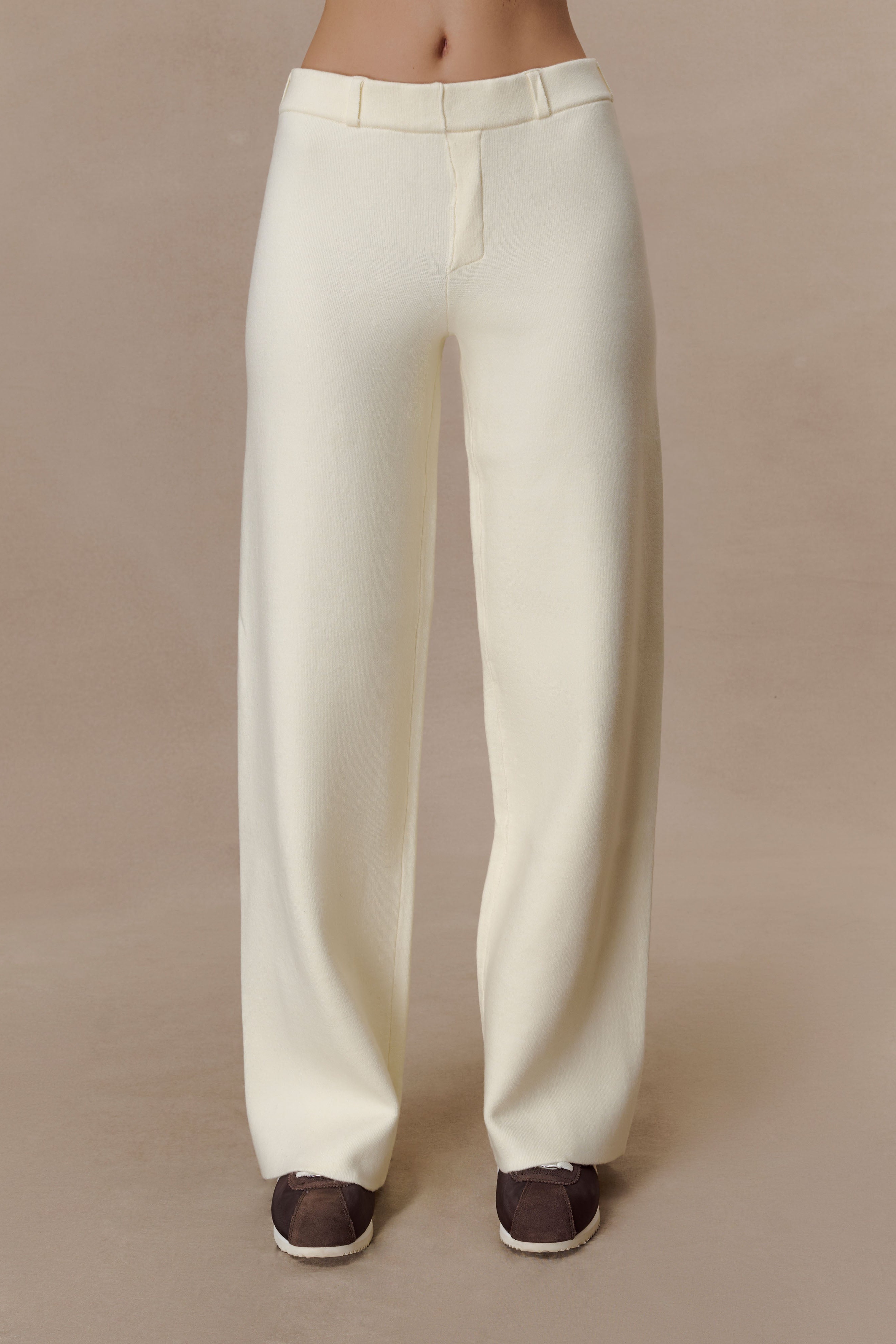 Ivory Knit Trouser