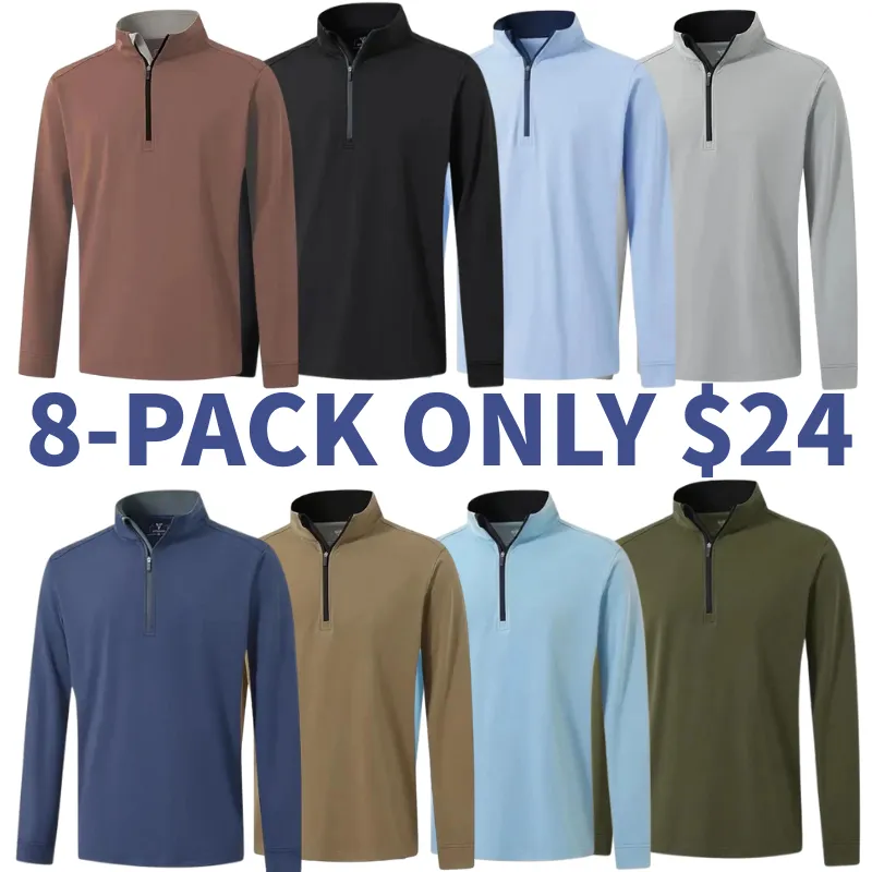 🔥Men's Quarter Zip Golf Pullover