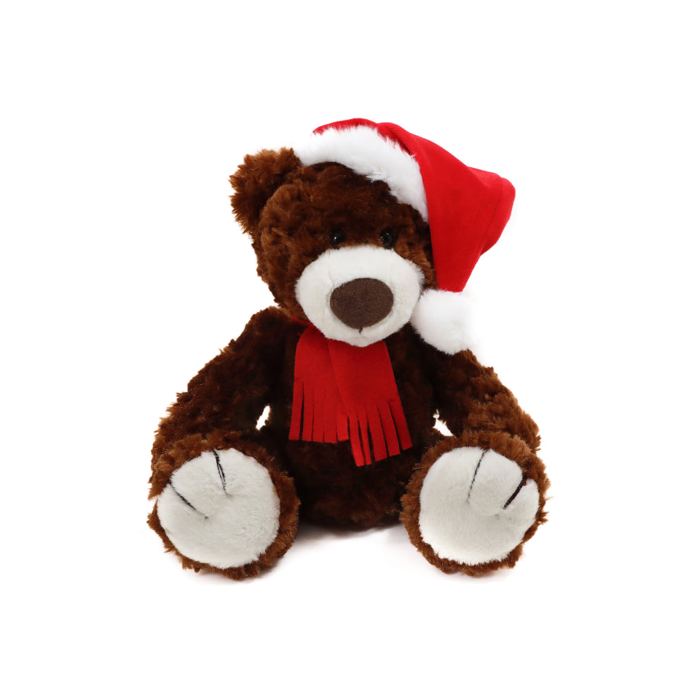 Christmas Logan Bear Chocolate 12inch