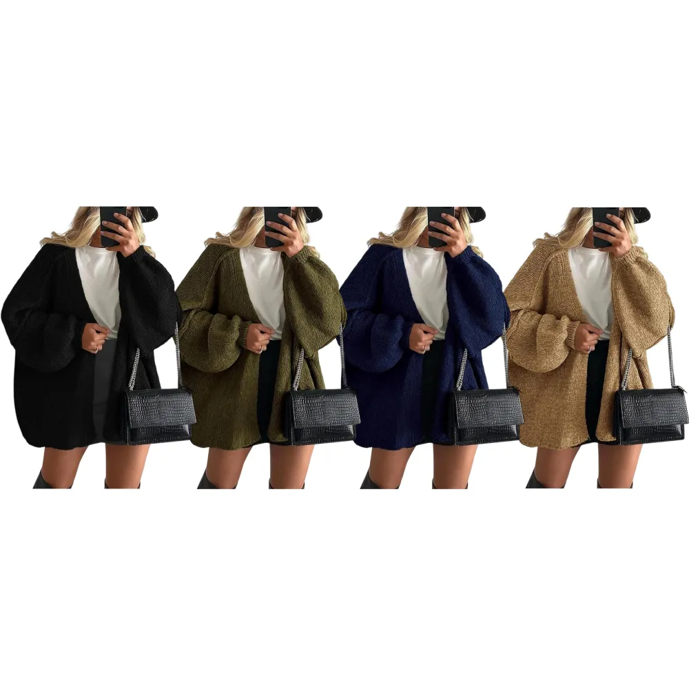 Women's Oversized Camel Cardigan
