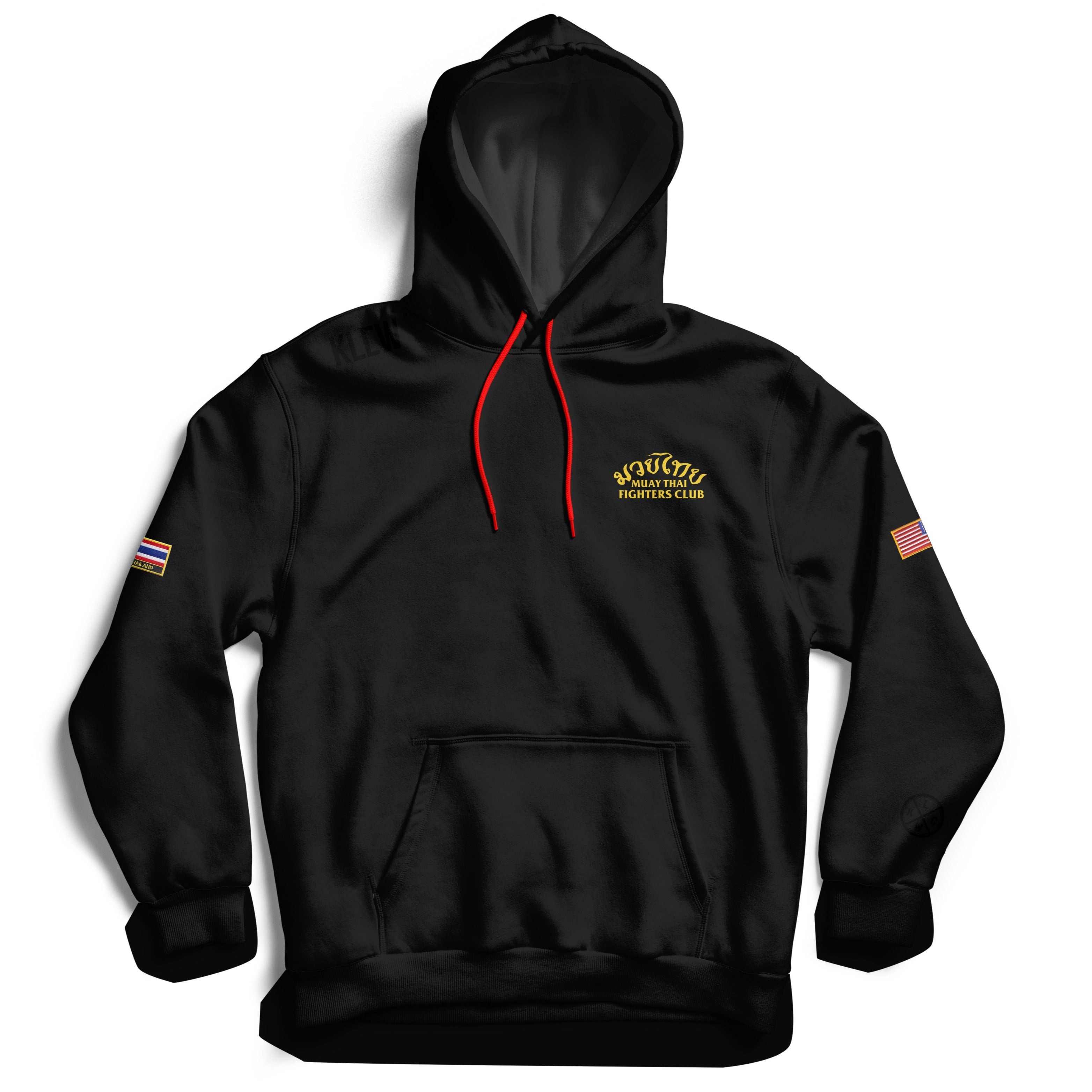 MUAY THAI TWIN TIGER HOODIE - BLACK v2