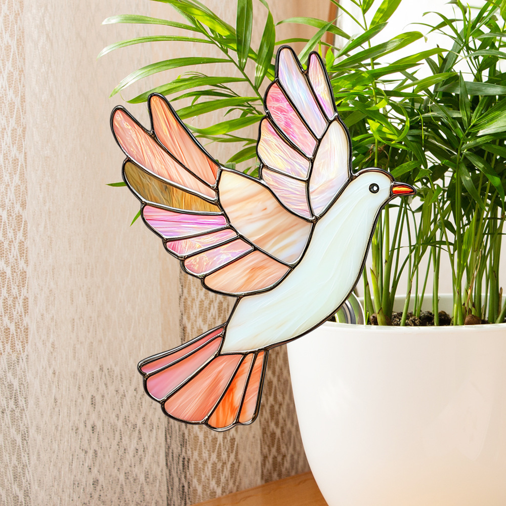 Stained Glass Kingfisher Suncatcher Decoration