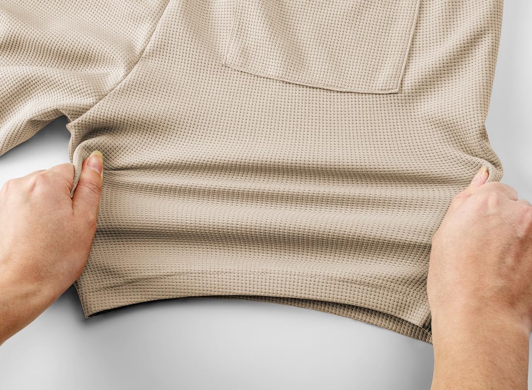 Mens 2 Piece Outfits Tracksuits Casual 1/4 Button Up Knit Polo Shirts and Drawstring Short Sets Summer Sweatsuits