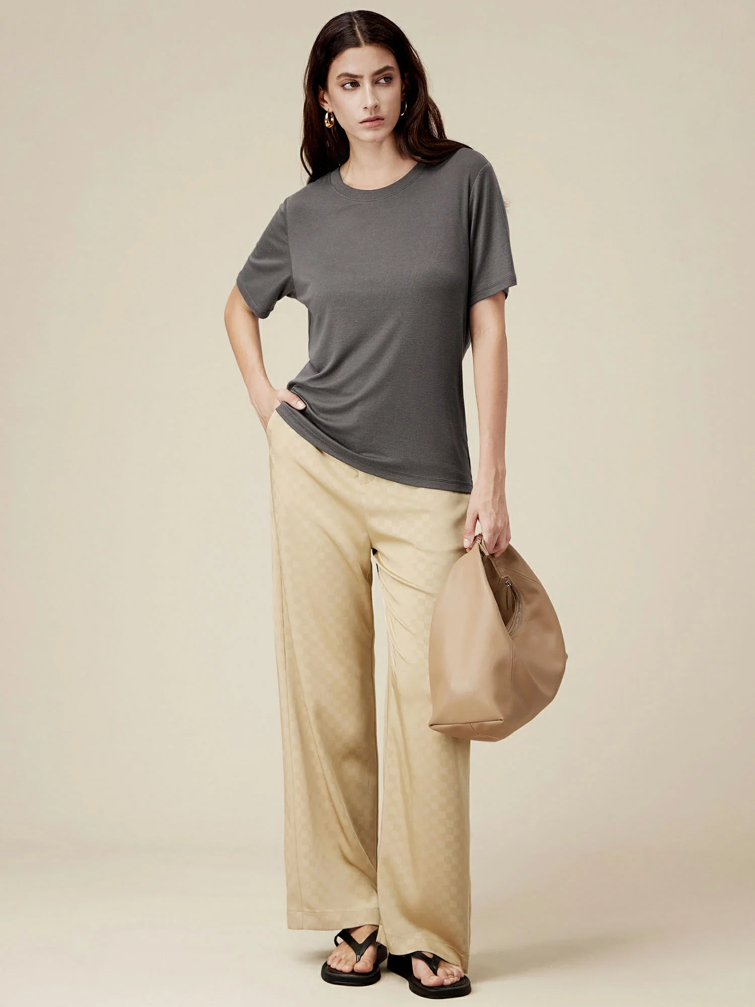 Lyocell Classic Loose T-Shirt