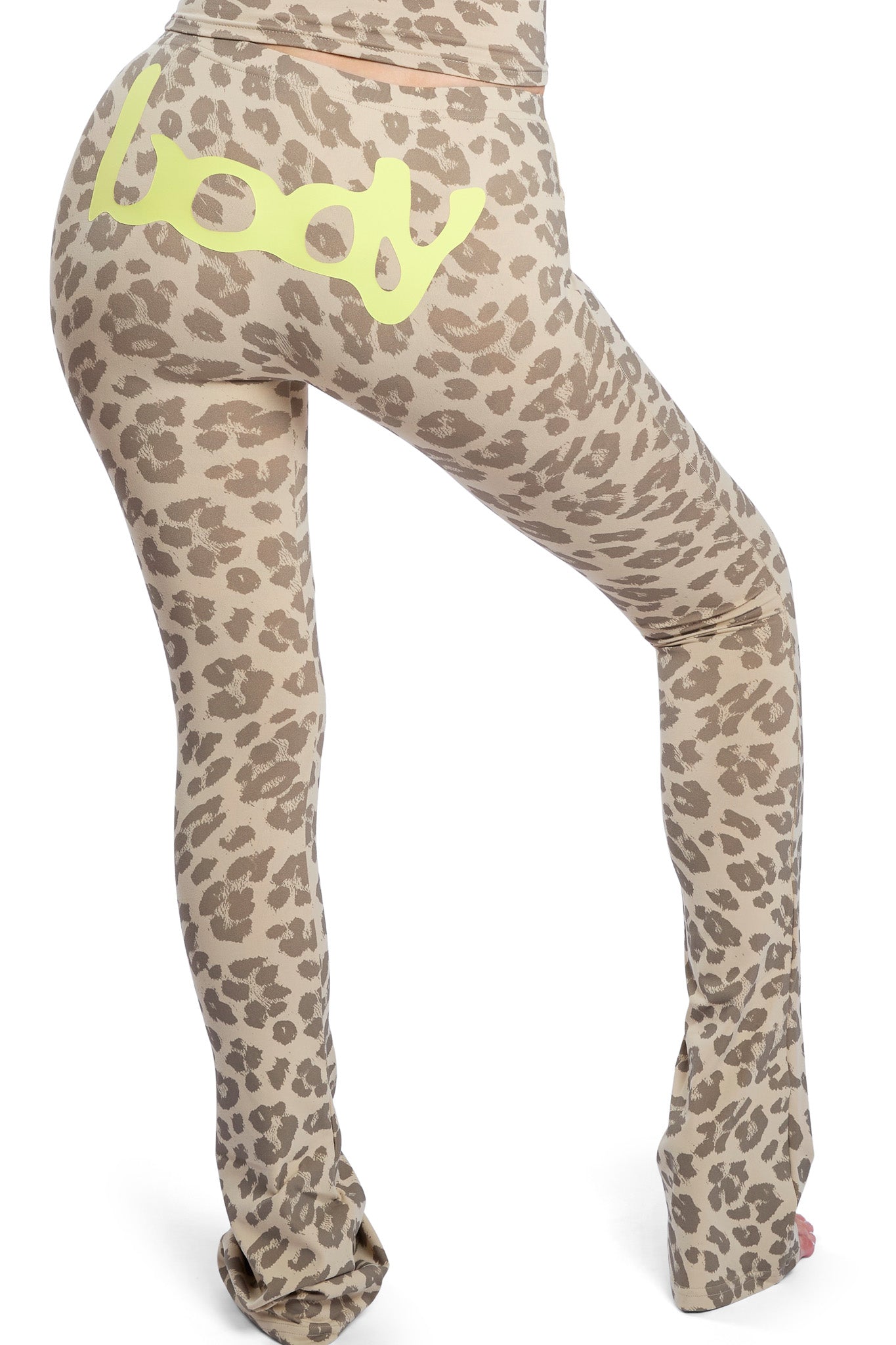BASICS ULTRA LOW-RISE LEGGINGS 2.0 (IVORY LEOPARD/YELLOW)