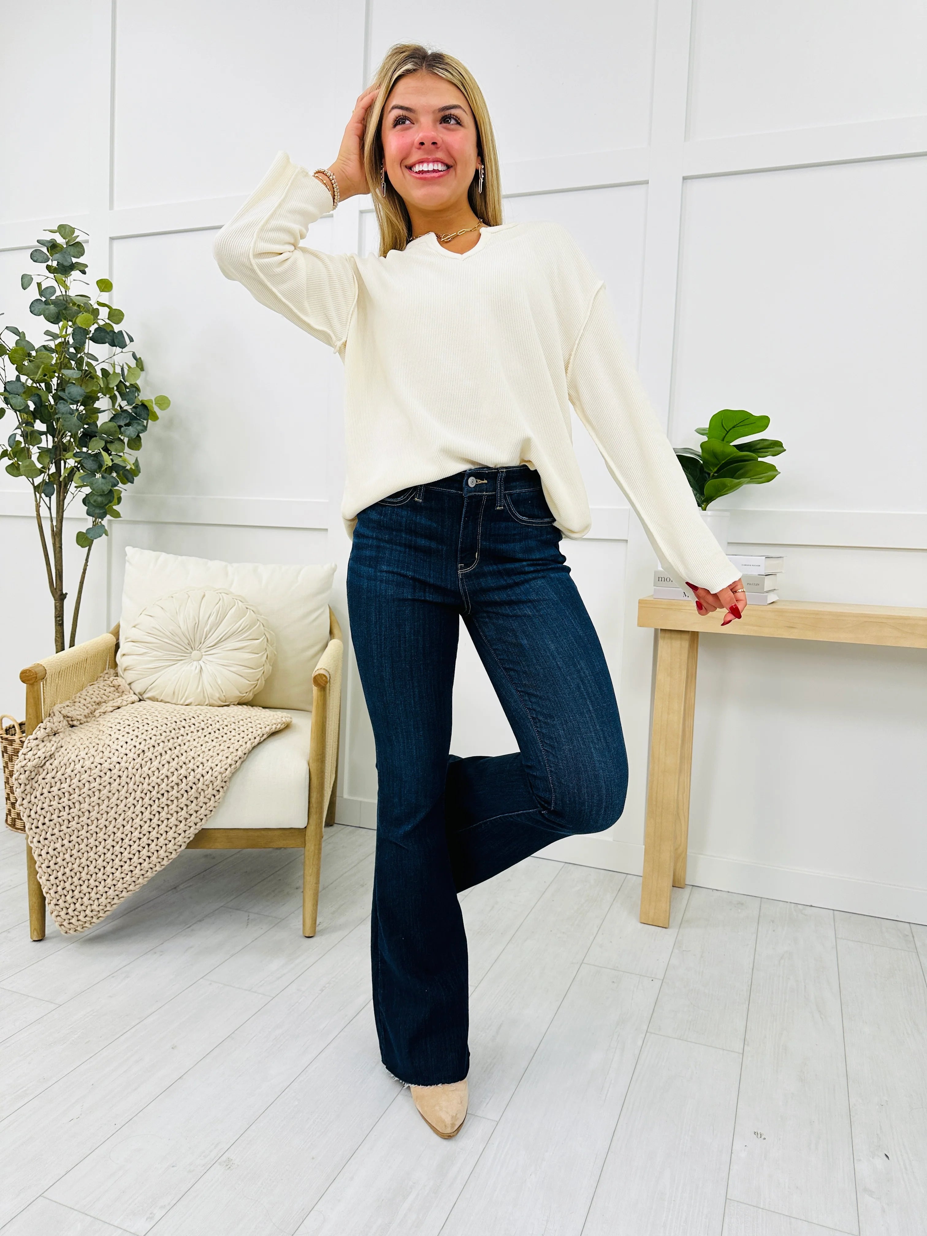 Judy Blue See Ya There Flare Jeans