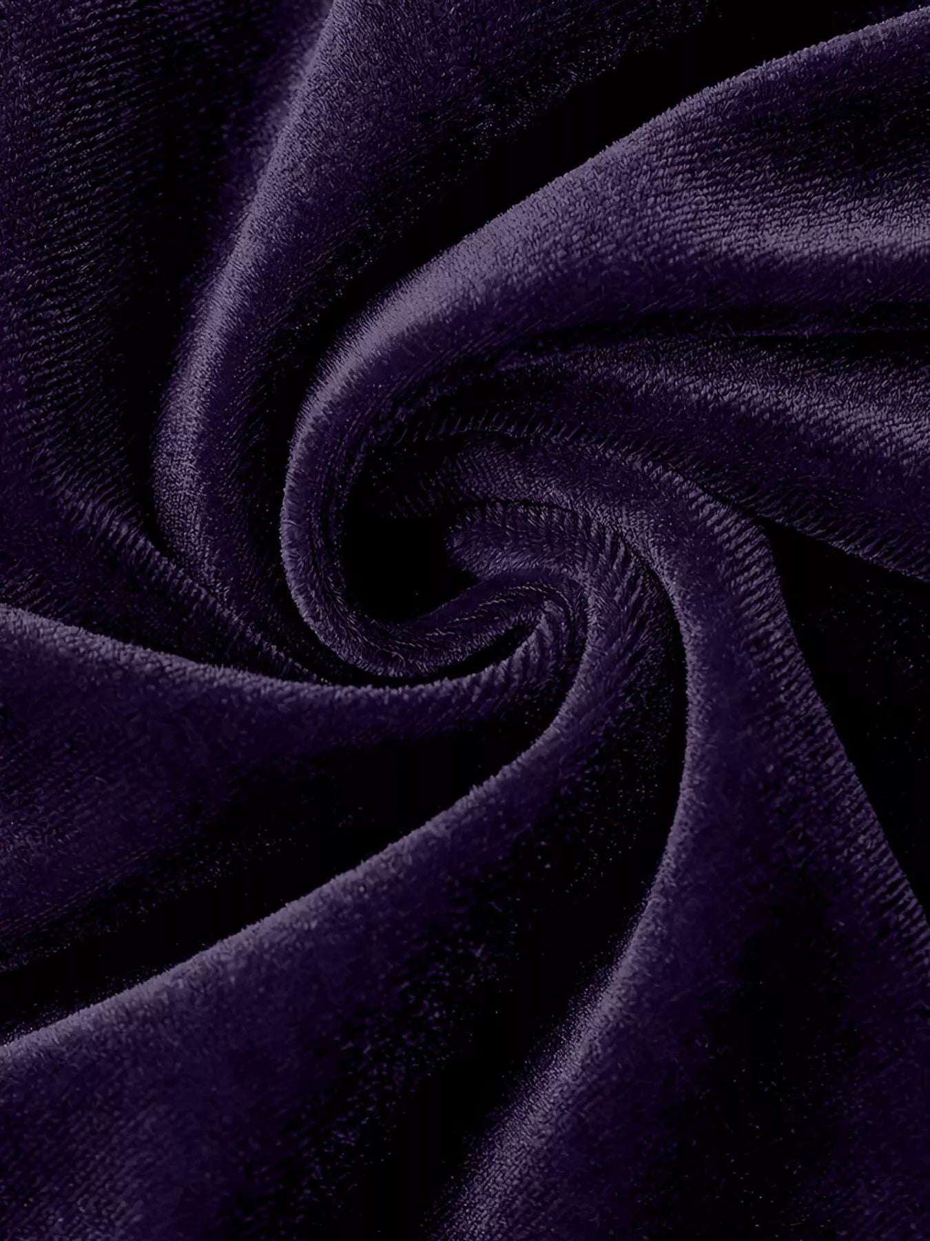 Velvet Ruched Long Sleeve T-Shirt