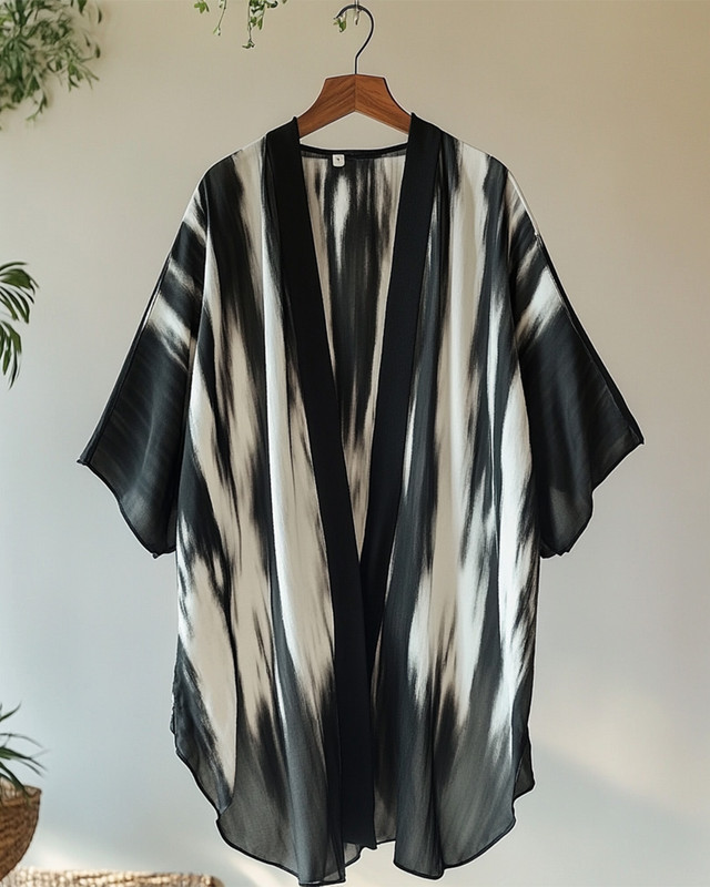 Summer vacation high-end chiffon cardigan 422d