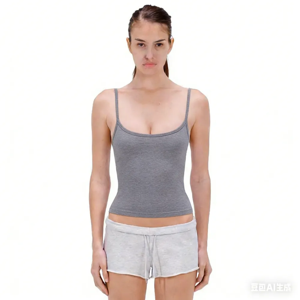 Sculpting Sueded Cropped Tank Top