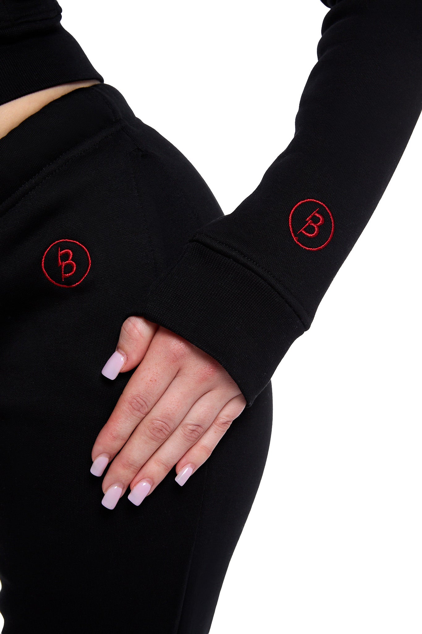 BACKSHOT SWEATPANTS 2.0 (BLACK/RED)