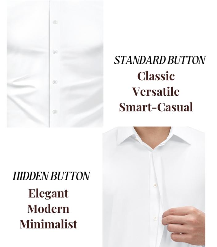 🔥10-Pack (one of each color)🔥Men’s Stretch Slim-Fit Long Sleeve Dress Shirt
