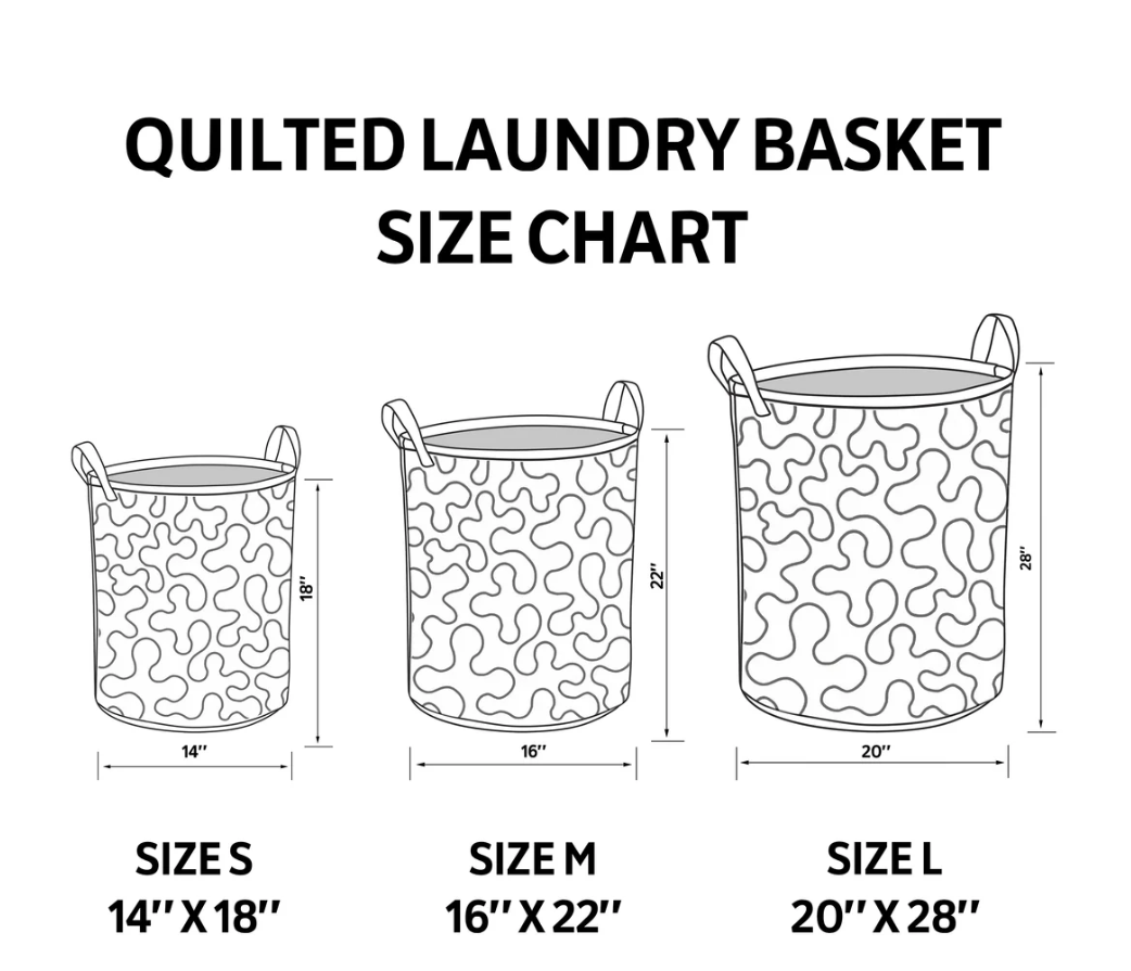 Vivid Cavalier King Charles Spaniel Pattern Quilted Laundry Basket Eco-Friendly Machine Washable Storage Organizer for Home Bathroom Bedroom | Dog