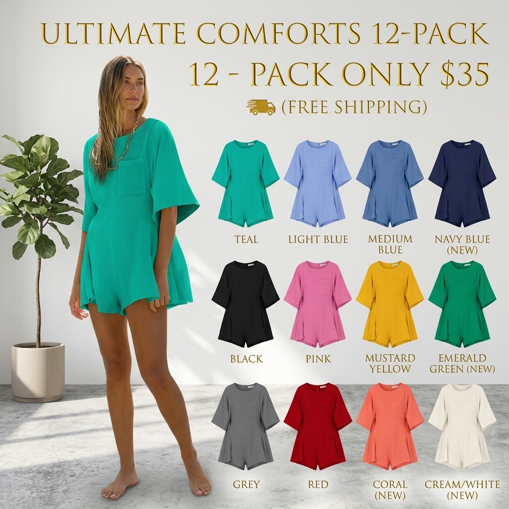 Women's Casual Short Sleeve Romper