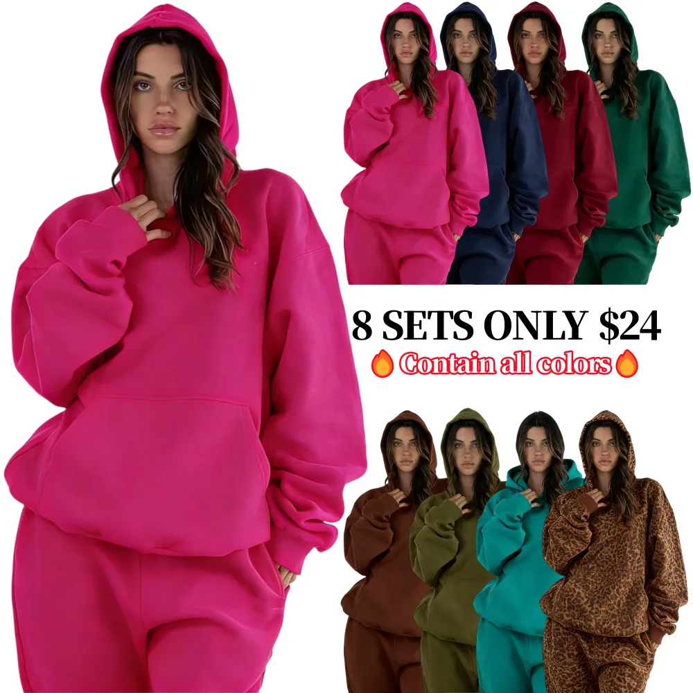 Women's Oversized Hoodie & Jogger Two-Piece Set