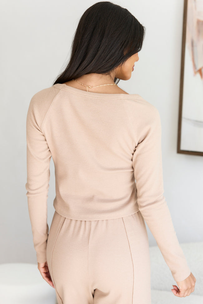 Banks Tan Long Sleeve Top