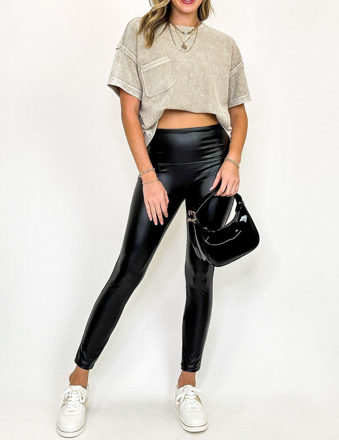 Runway Flex High Waist Faux Leather Leggings