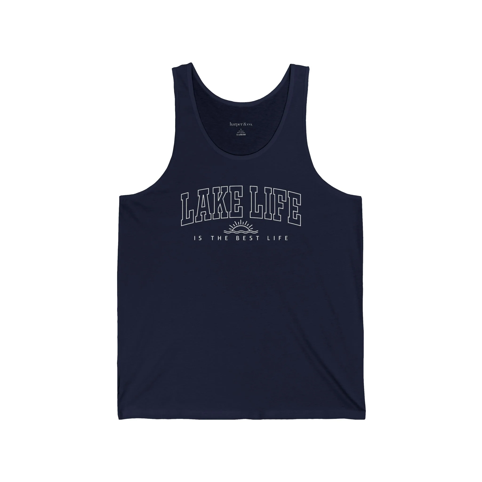 Lake Life Unisex Jersey Tank - Perfect for Summer Days at the Shore