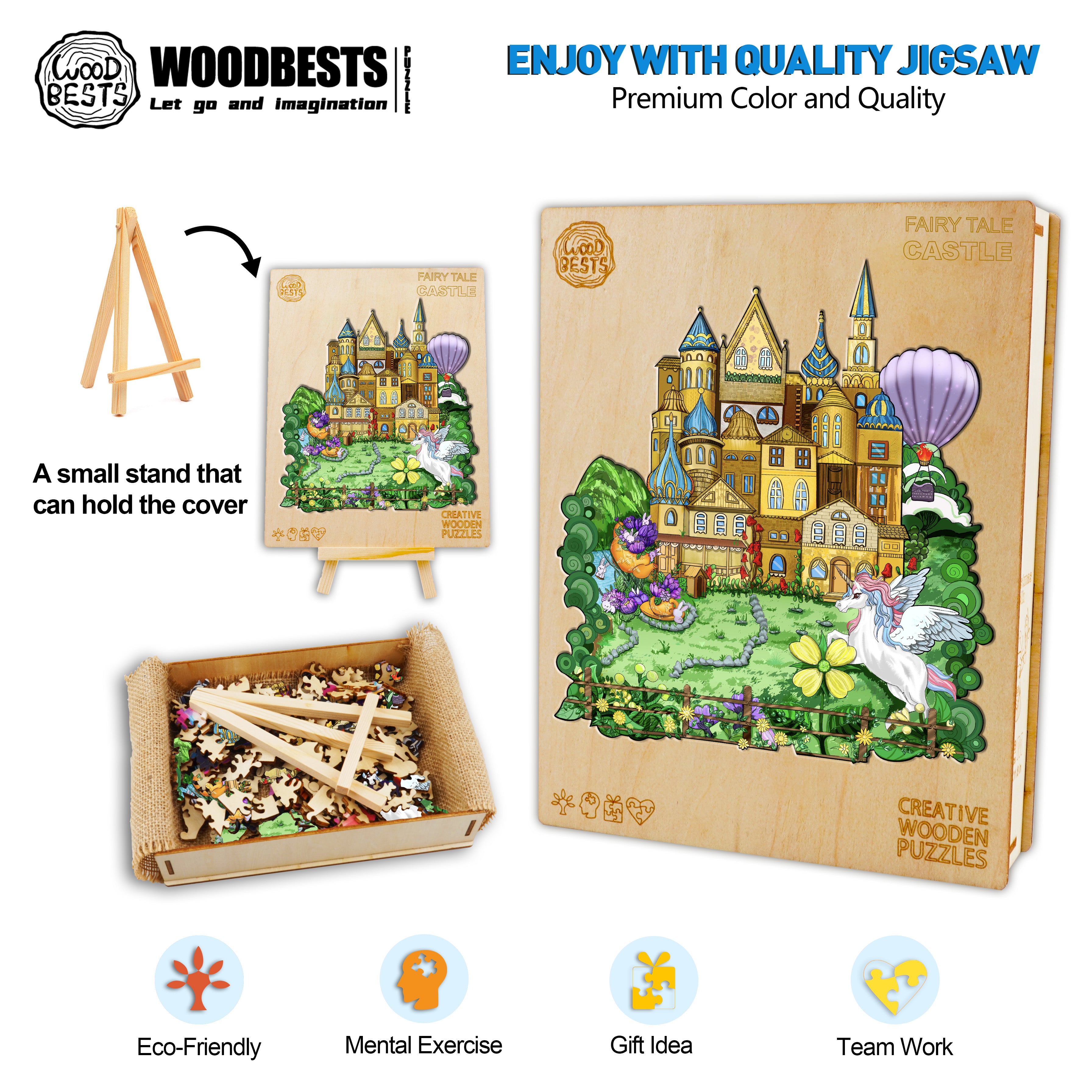 Fairy Tale Castle Wooden Jigsaw Puzzle