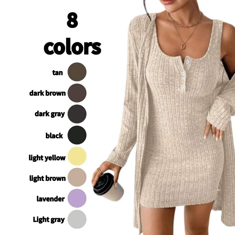 Women's Striped Dress Set