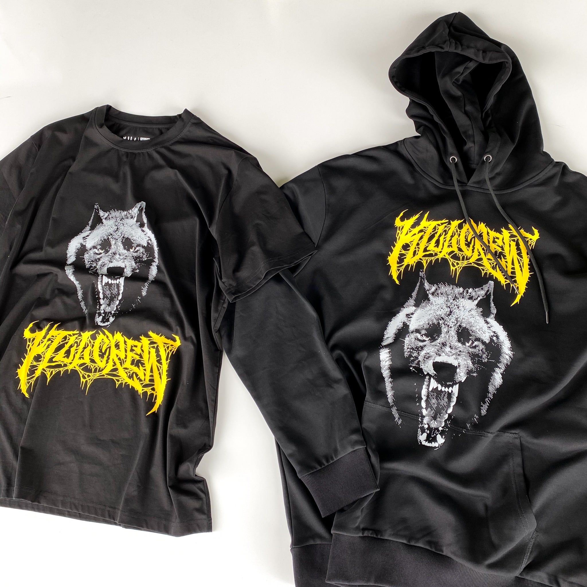 LONE WOLF HOODIE - BLACK