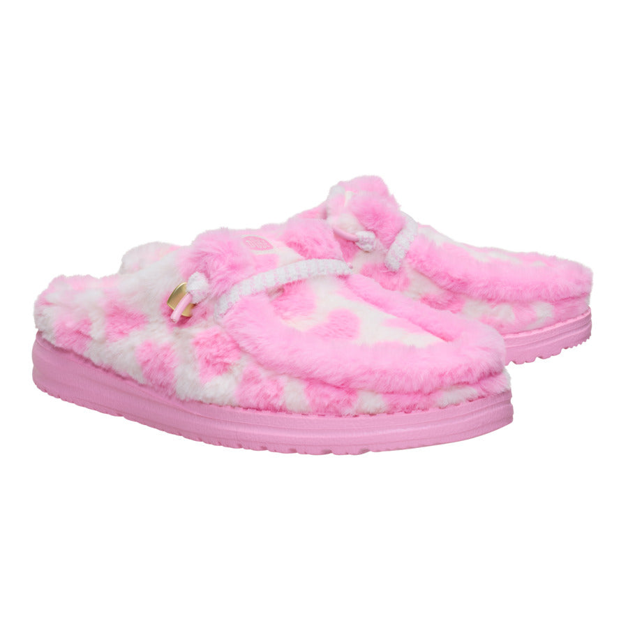 Wendy Slipper Hearts - Pink/White