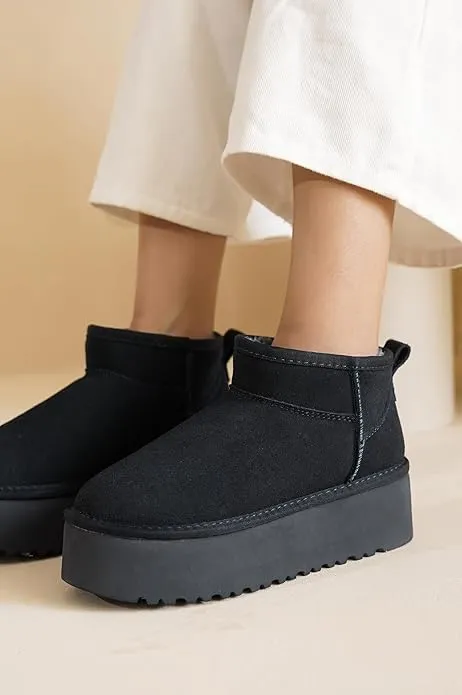 Women Lightweight Memory Foam Fuzzy Boots