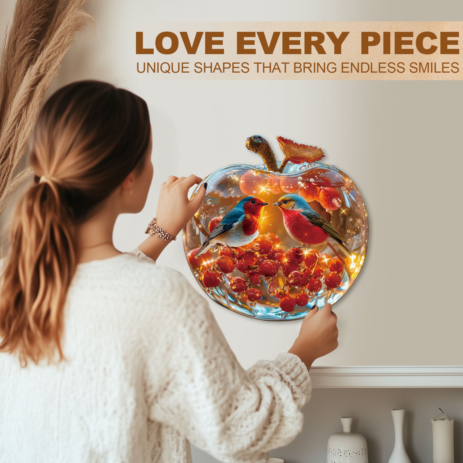 Shining Romance Wooden Jigsaw Puzzle