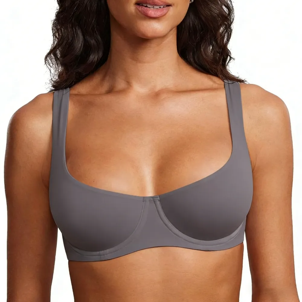 Women's No Padded Underwire Balconette Bra
