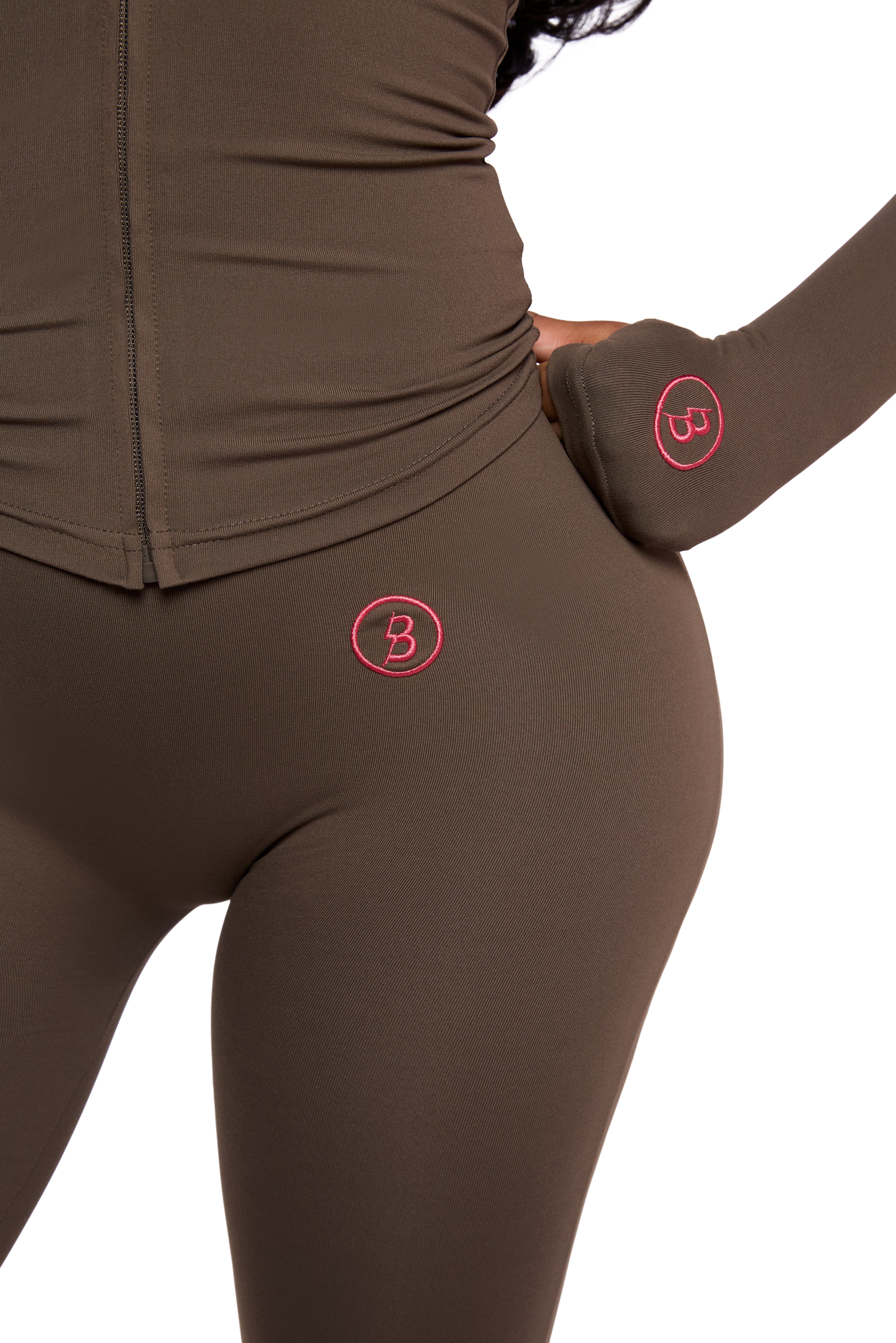 BASICS ULTRA LOW-RISE LEGGINGS 2.0 (BROWN/DARLING PINK)